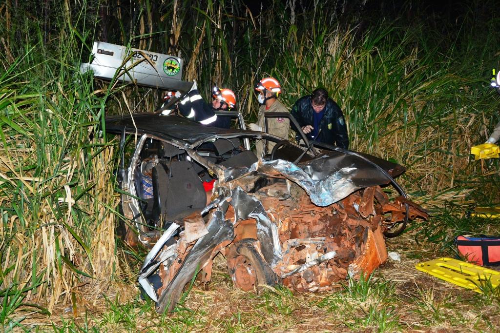Acidente deixa um morto e 2 feridos próximo a Bataguassu