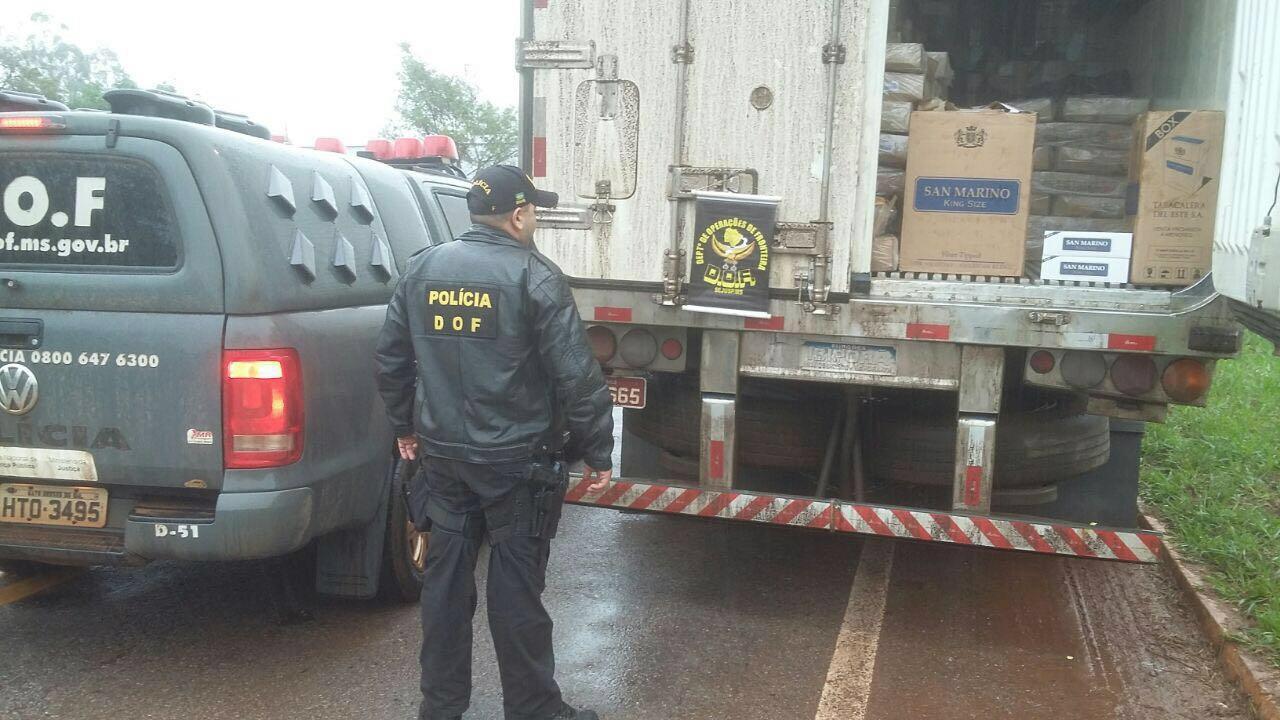 Contrabando avaliado em R$ 1,8 milhão é apreendido