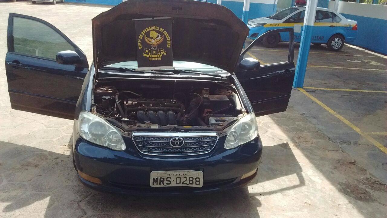 Dupla é presa com veículo roubado há três anos no RS