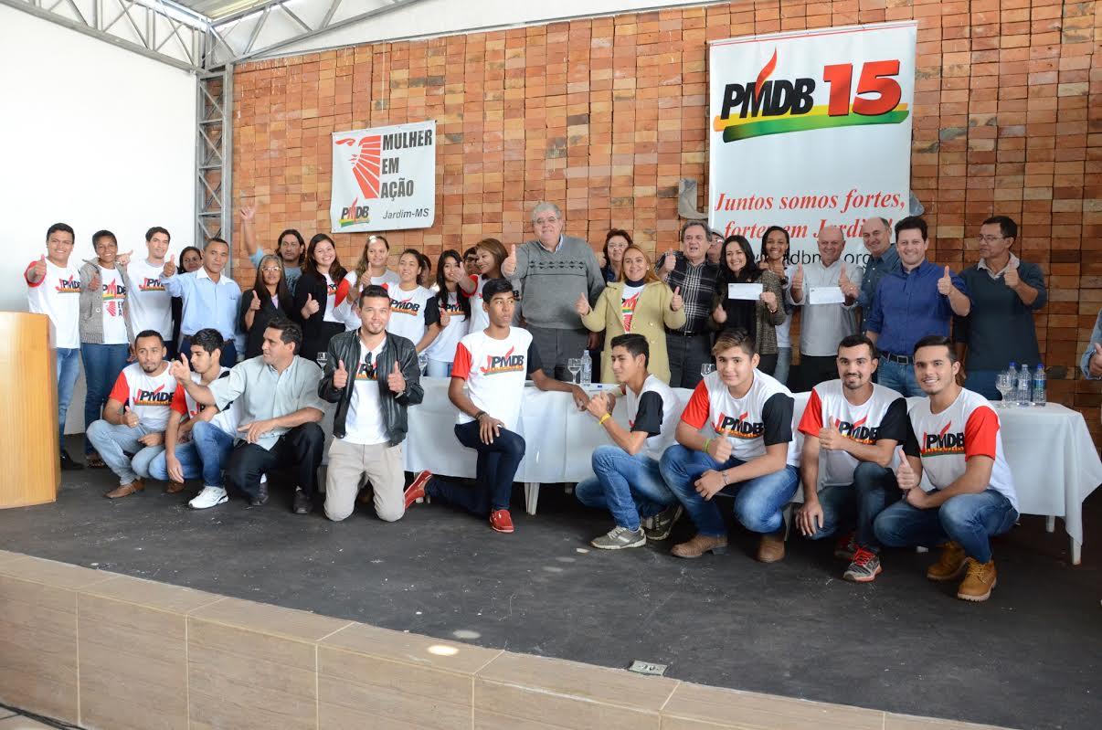 PMDB de Jardim realiza ato de filiações e apresentação de pré candidatos