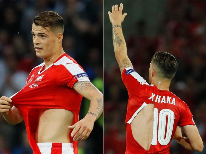 Camisas rasgam na Euro e craque suíço brinca: ‘Espero que não fabriquem camisinhas’