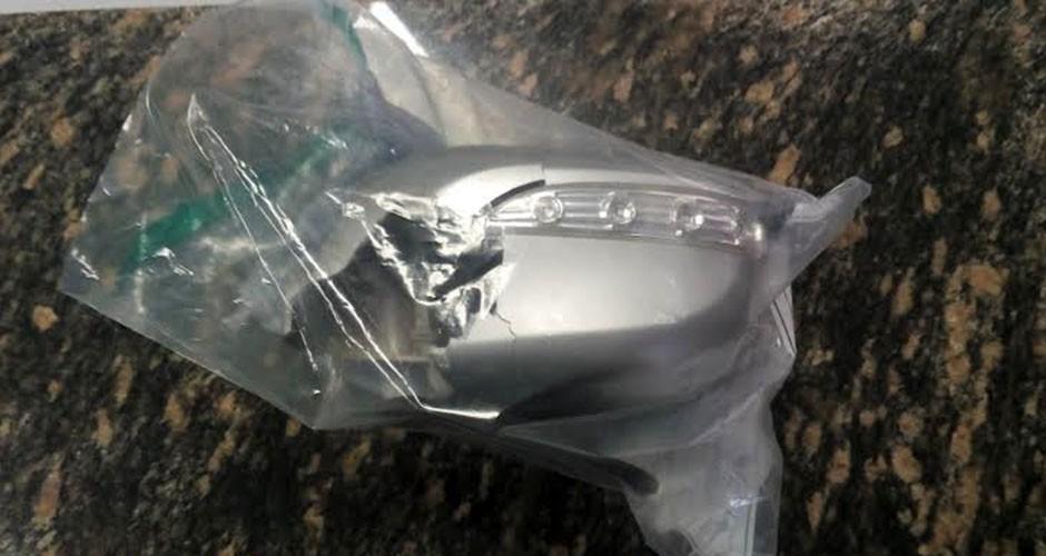 Retrovisor é pista para encontrar autor de crime