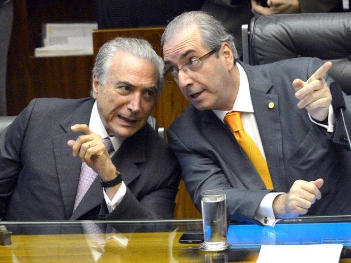 Temer recebe Cunha para discutir 'quadro político'