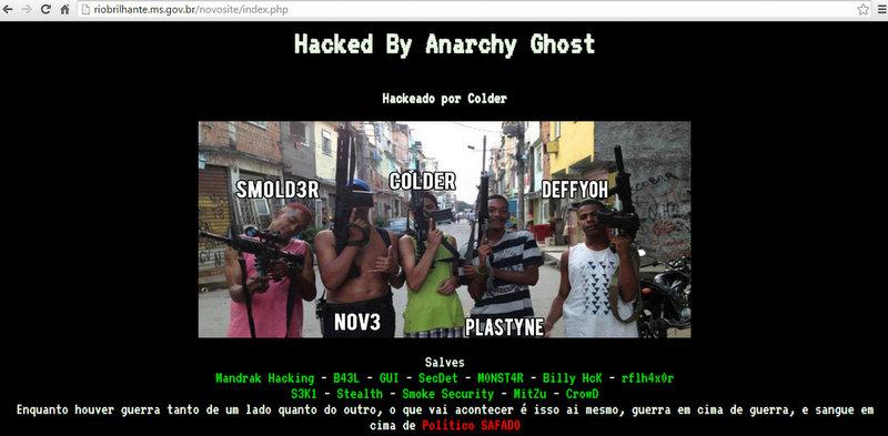 Hackers invadem site da prefeitura e deixam aviso a “político safado”
