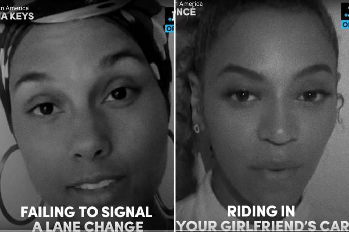 Alicia Keys e Beyoncé gravam vídeo contra violência racial