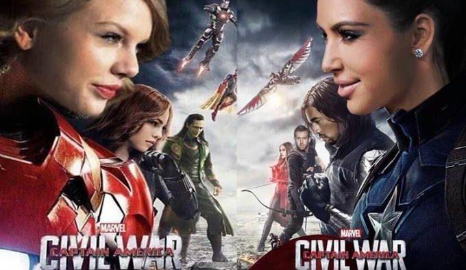 As máscaras caíram: Taylor Swift vira meme após briga com Kim