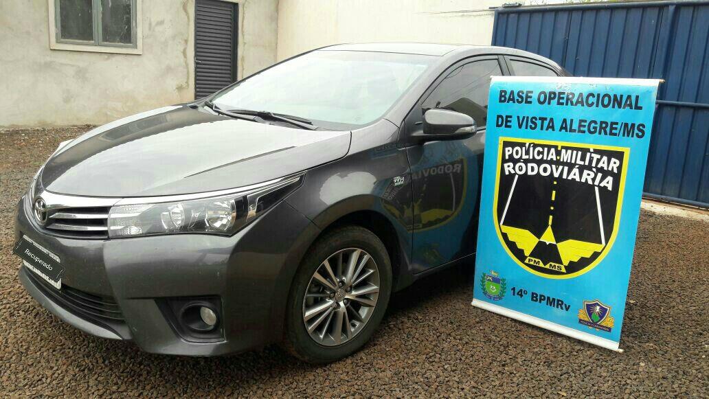 Veículo roubado no RS é recuperado em Maracaju