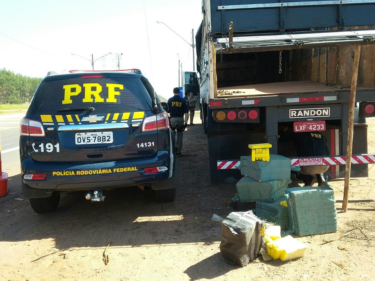 Cocaína avaliada em R$ 6,8 mi é apreendida em carreta no MS