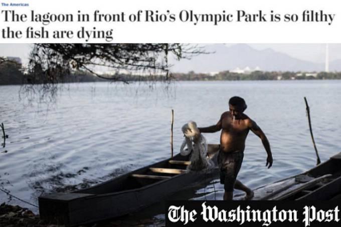 ‘Washington Post’ se espanta no Rio: ‘Olimpíada da sujeira’
