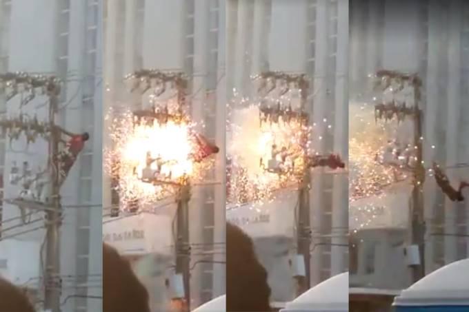 Homem morre eletrocutado em ato pró-Dilma em Sergipe