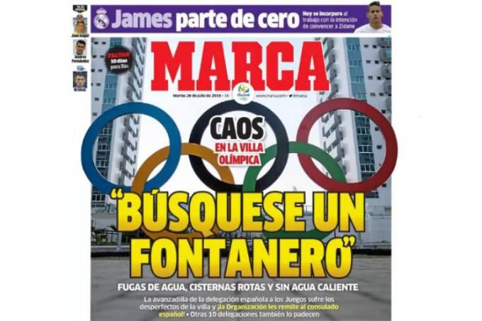 Jornal espanhol critica Vila Olímpica: ‘Procura-se encanador’