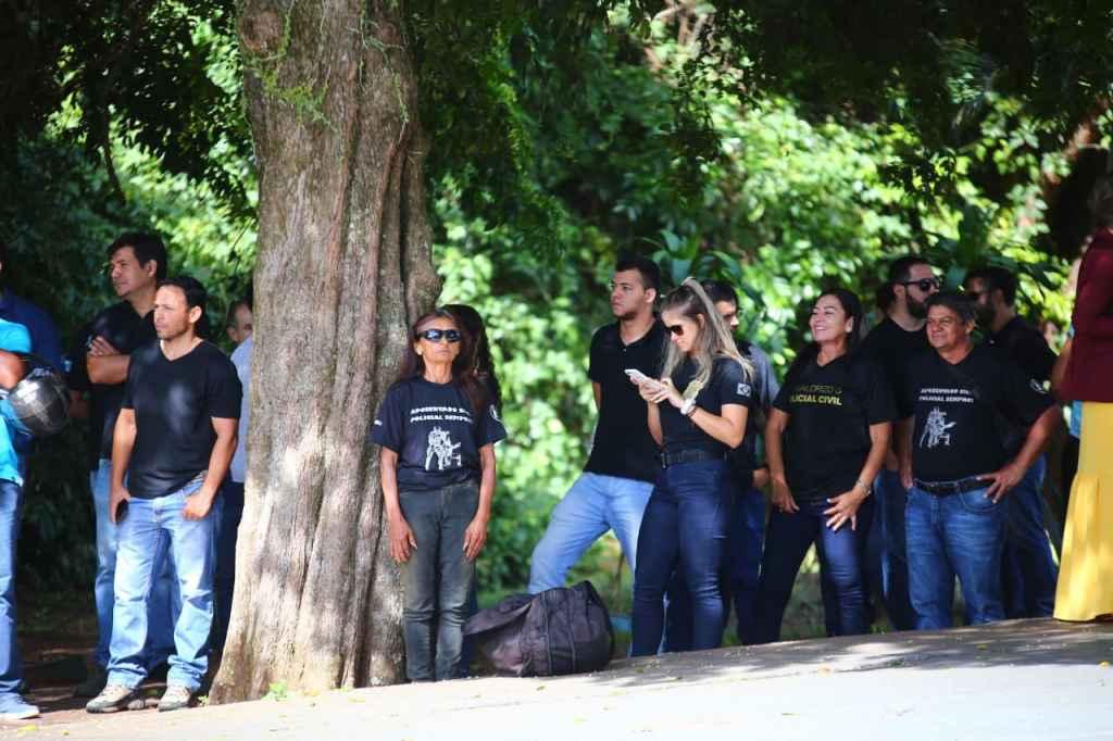 Policiais manifestam na ALMS contra mudanças na Previdência