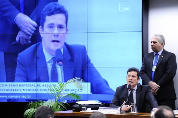 Na Câmara, Moro defende fim do foro privilegiado