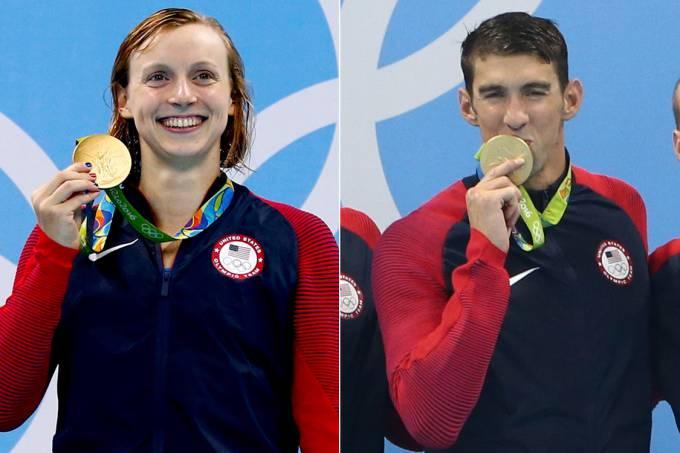 Há 10 anos, Ledecky estava pedindo autógrafo para Phelps