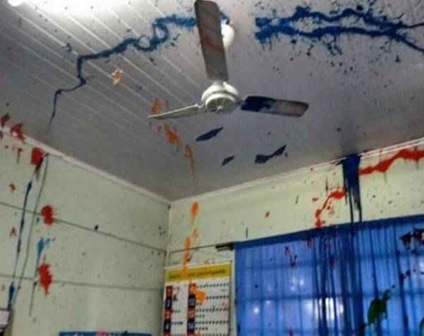 Escola é furtada e destruída durante madrugada em Maracaju