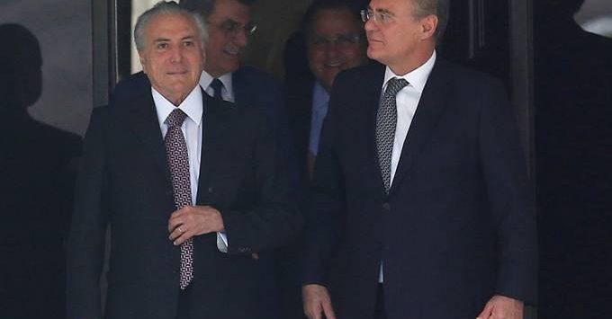 Renan diz a Temer que fim do impeachment pode ser antecipado
