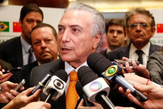 Na China, Temer minimiza protestos contra o governo