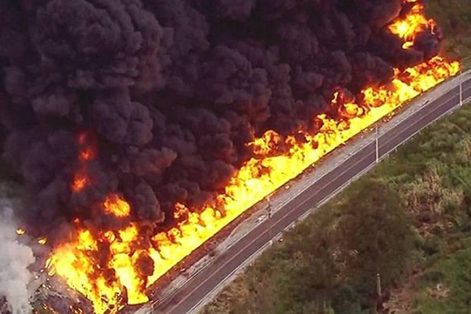 Acidente causa explosão no Rodoanel e deixa uma vítima