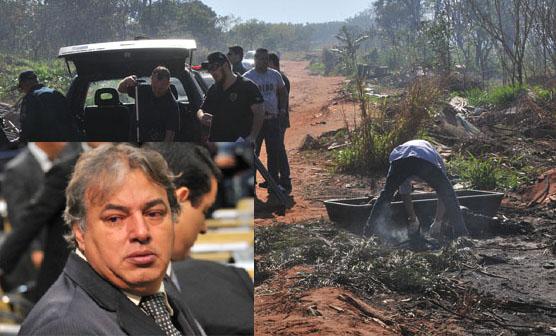 Imagens mostram homens deixando corpo de Alceu Bueno