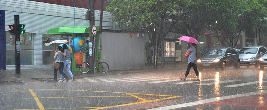 Chuva dá boas vindas a 1º frio da Primavera que vai até sexta