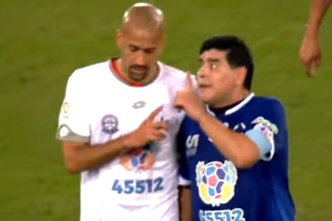 Maradona joga ‘Partida da Paz’ em Roma – e arruma briga