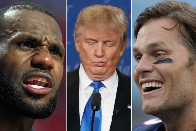 LeBron critica fala de Trump sobre mulheres; Tom Brady se cala