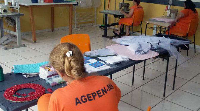 Reeducandas do Presídio de São Gabriel do Oeste criam “grife” de produtos artesanais