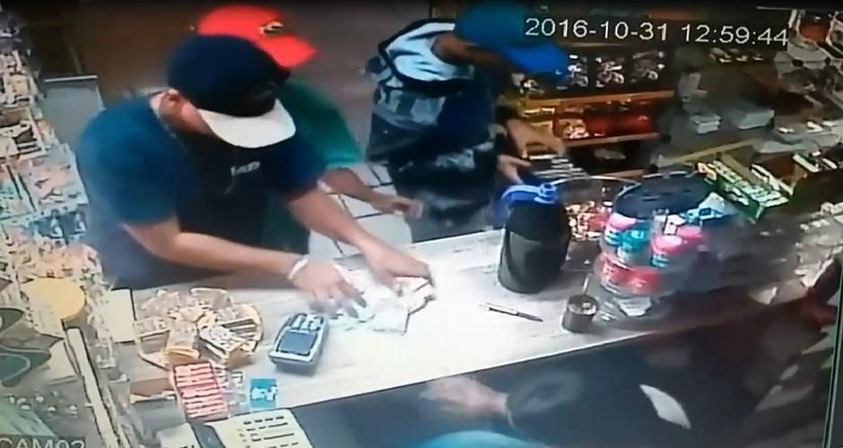 Câmeras de segurança registram crime