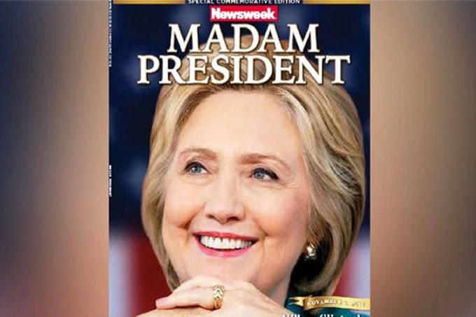 Revista distribui capa de ‘Hillary presidente’ por engano