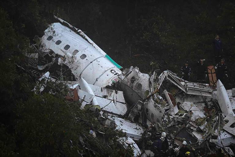 Seis pessoas sobrevivem a acidente da Chapecoense