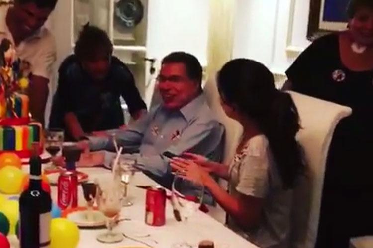 Depois do MIS, Silvio Santos comemora aniversário em família