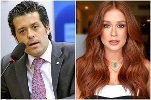 Suposto affair de Marina Ruy Barbosa surge usando roupão com nome da atriz