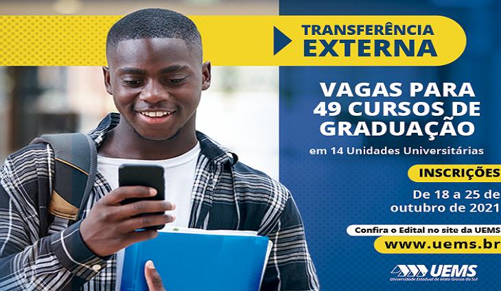 UEMS publica Edital com vagas para transferência