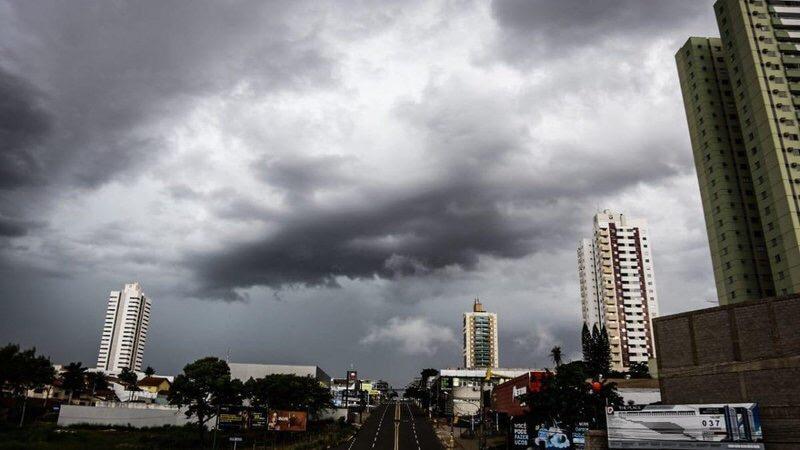 Previsão para o domingo é de chuva e tempestades