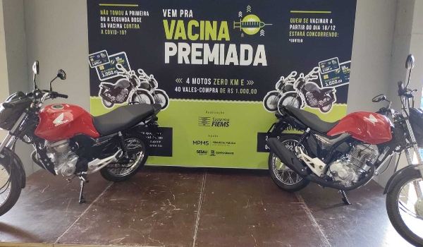 Campanha para incentivar vacinação faz 2ª rodada de sorteio de prêmios