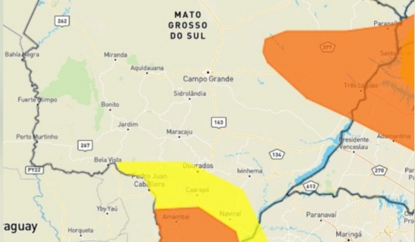 Inmet alerta para clima de deserto no sul e tempestade no leste