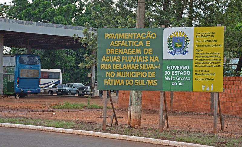 Empresa vence licitação por R$ 993 mil para asfaltar rua em Fátima do Sul