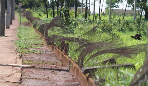 Atingida por temporal há 80 dias, UFMS tem 400m de cerca no chão