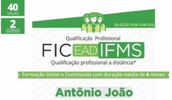 Prefeitura e Instituto Federal de MS abrem matrículas para cursos à distância