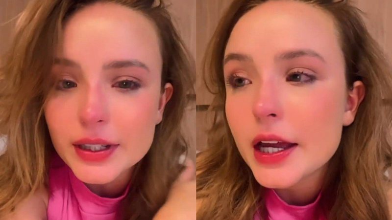 Larissa Manoela diz estar cansada e conta que entrou em segredo na ilha de edição de sua novela