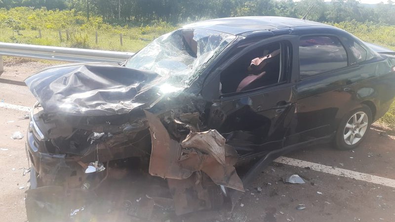 Colisão frontal na MS-450 deixa seis pessoas feridas em rodovia de MS