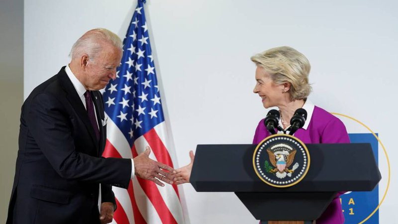 Biden e von der Leyen reafirmam compromisso para garantir oferta de gás à Europa