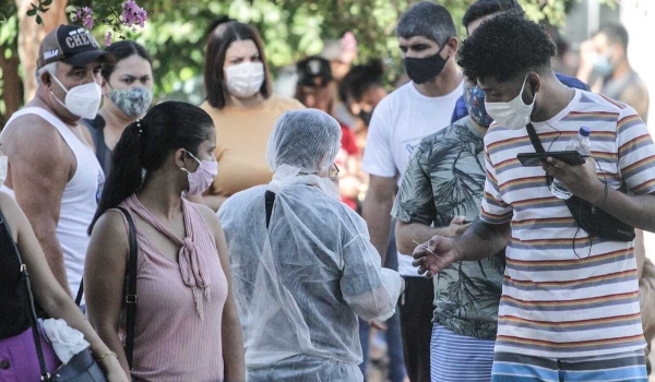 Em MS, a cada 5 testes feitos, 1 é positivo para covid