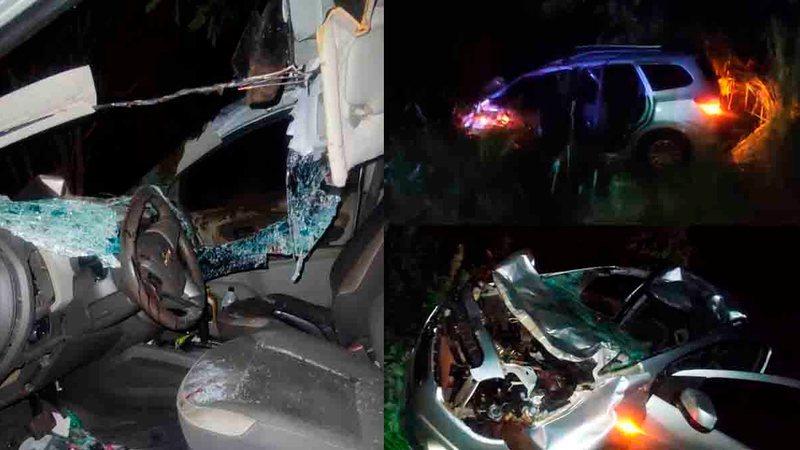 Casal é socorrido em estado grave após acidente na BR-262; filhas de 9 e 13 anos estavam no carro