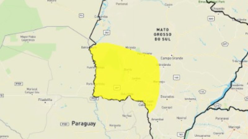 20 cidades de MS estão em alerta por baixa umidade do ar e duas registram as menores do país