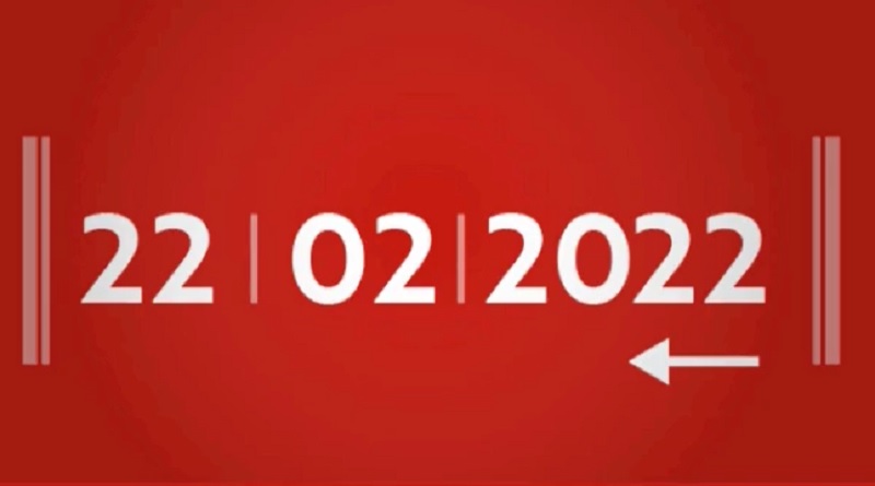 Último palíndromo da década é hoje: 22/02/2022