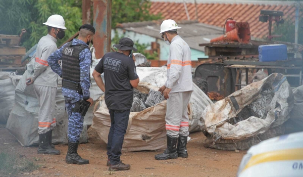 Operação 'Ferro Velho' apreende quase 2 toneladas em cobre sem procedência