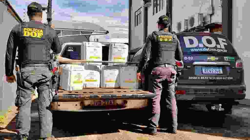 Casal é preso na MS-384 com mais de R$ 400 mil em agrotóxico contrabandeado