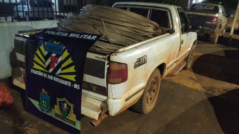 Quatro são presos após furtarem 12 km de fios de alta tensão de usina em MS