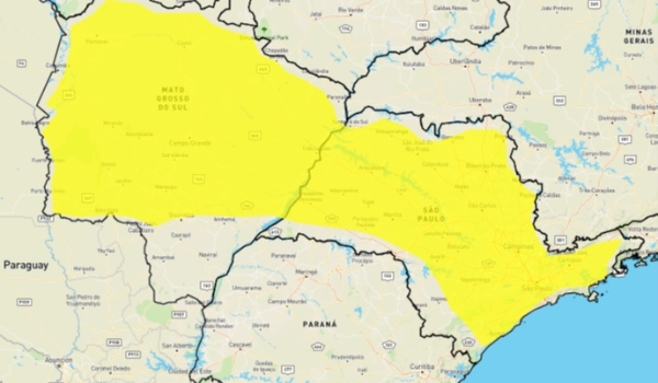Mais um dia: Inmet coloca 57 cidades sob alerta de chuvas intensas e temporais